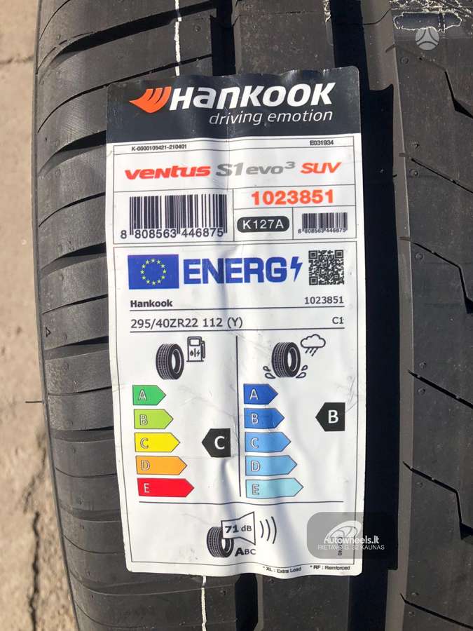 Hankook Ventus S1 EVO3, summer 295/40 R22