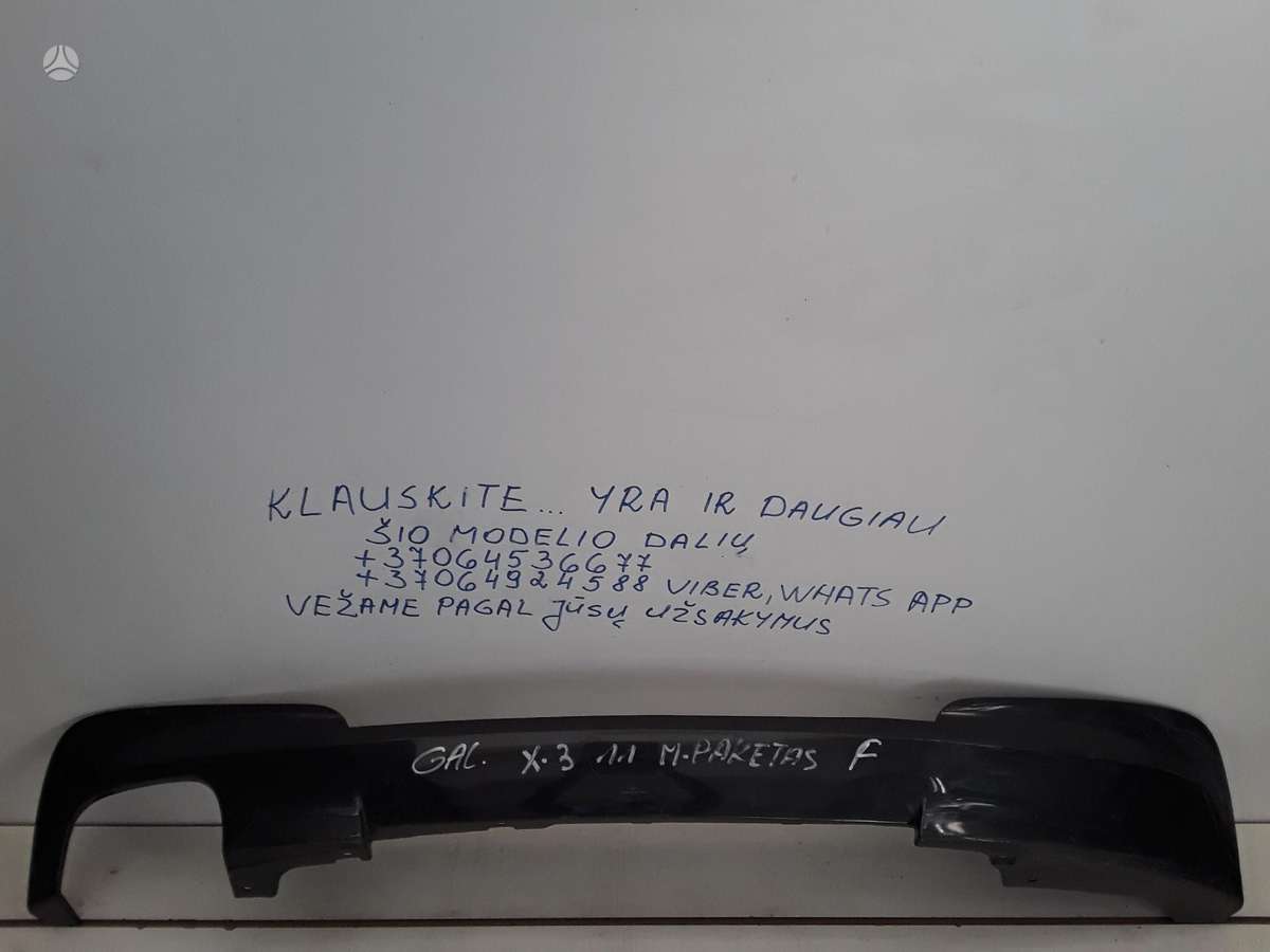 BMW X3 rezerves daļās
