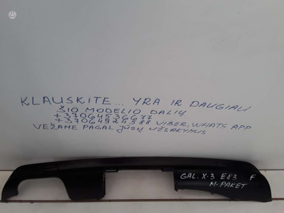 BMW X3 dalimis