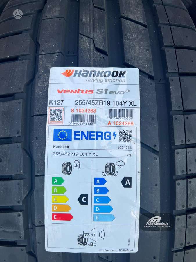Hankook Ventus S1 EVO3, summer 255/45 R19