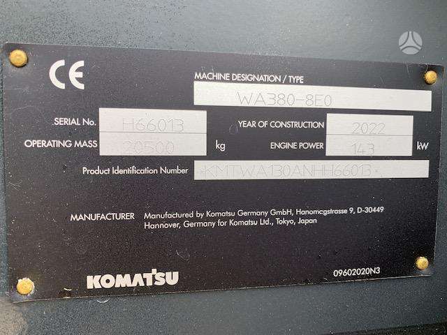 Komatsu WA380-8EO, frontal loader