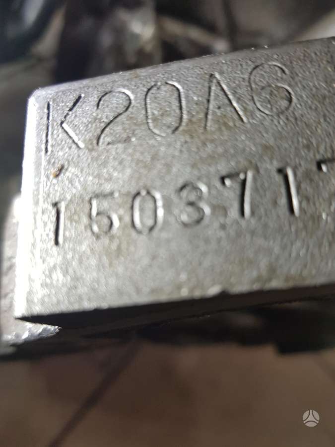 Honda Accord Variklio kodas k20a6