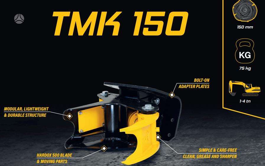TMK Medienos giljotinos, harvesters