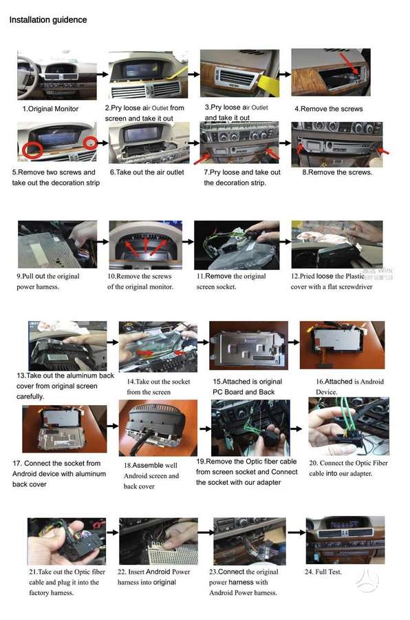 BMW Bmw 7 serija E65 E66 Android Multimedia, multimedija ar navigāciju
