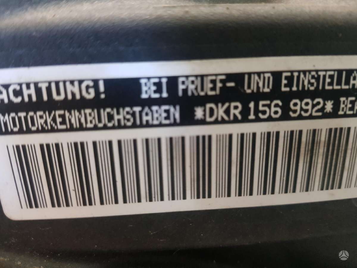 Audi A1 Variklio kodas dkr