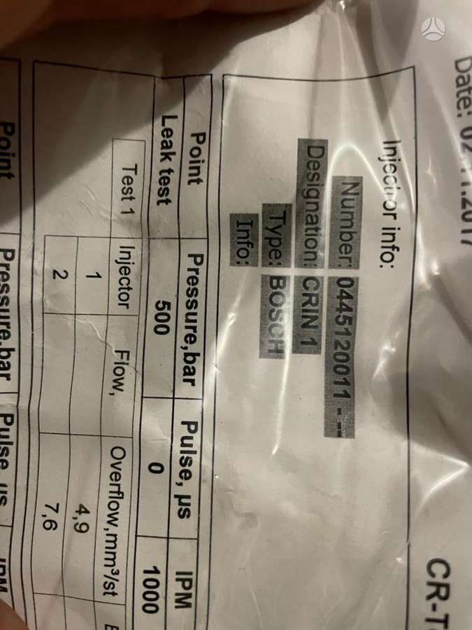 Iveco Daily, 0445120011 504066141, injection system
