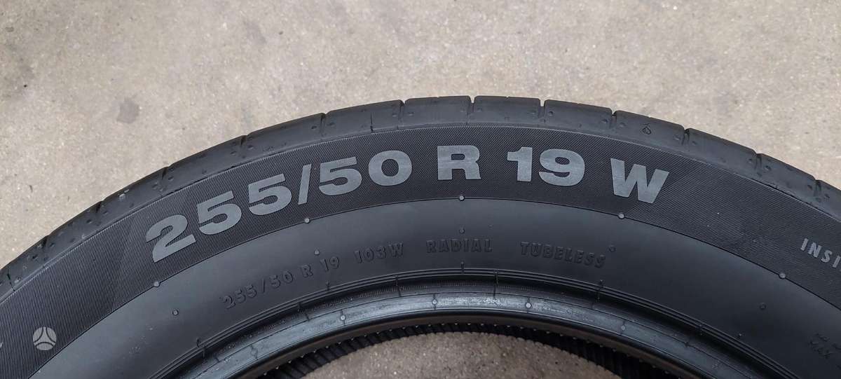 Continental, summer 255/50 R19