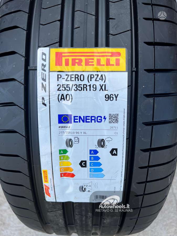 Pirelli P Zero Luxury, vasarinės 255/35 R19