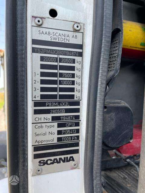 Scania P 93 ML, самосвалы с краном