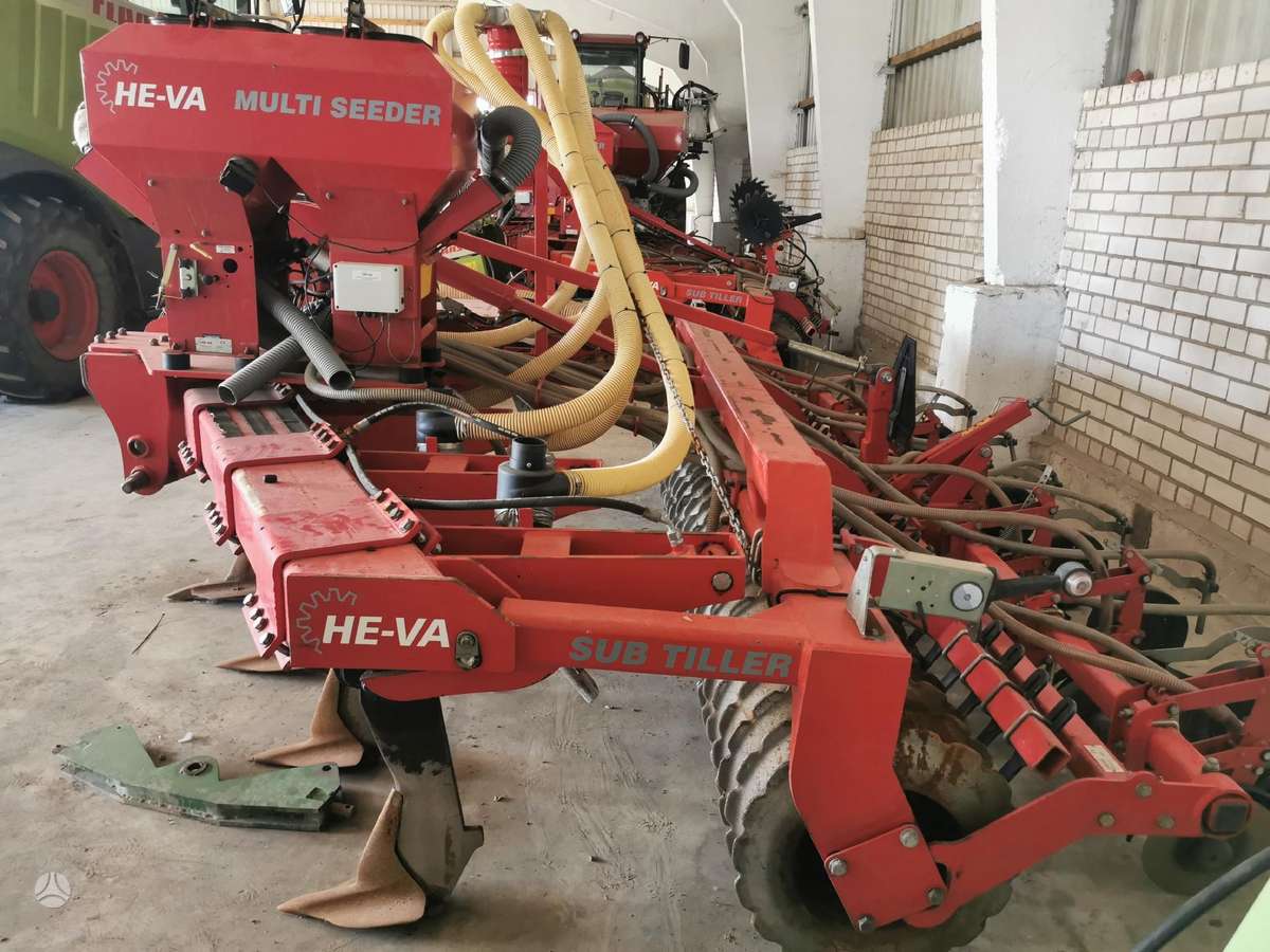 He-va Sub tiller multi seed, scrapers, scrubbers