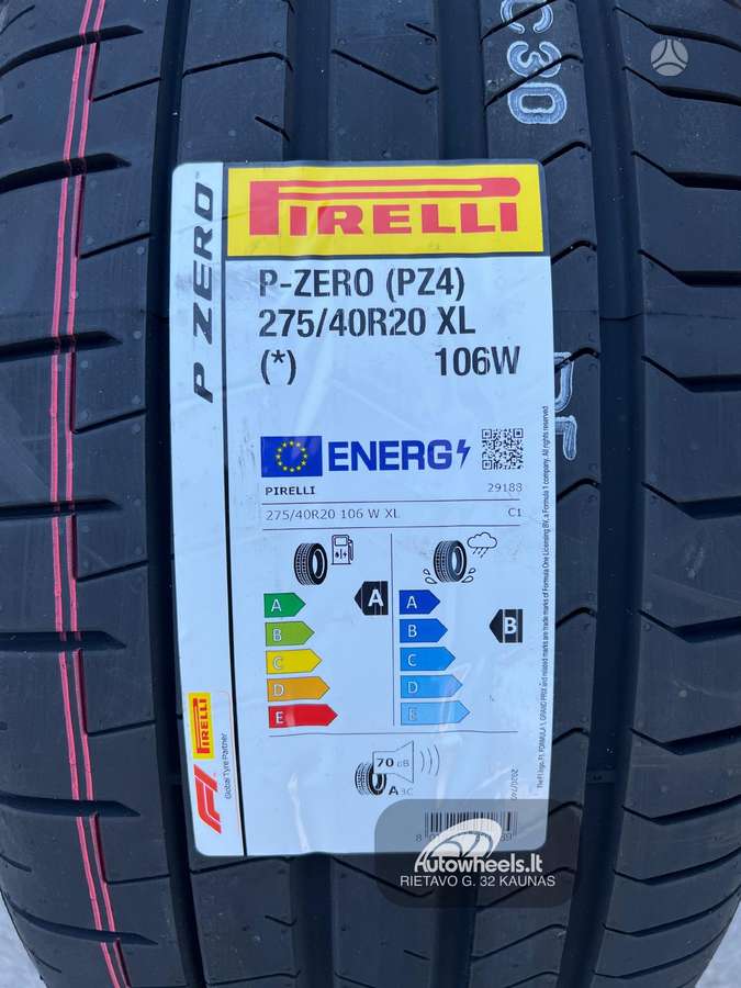 Pirelli P-Zero, летние 275/40 R20