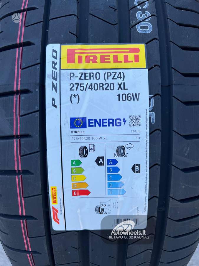Pirelli P-Zero, summer 275/40 R20