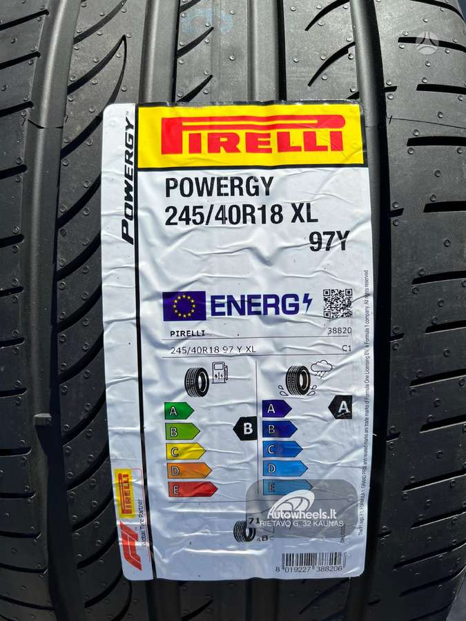 Pirelli Powergy, летние 245/40 R18