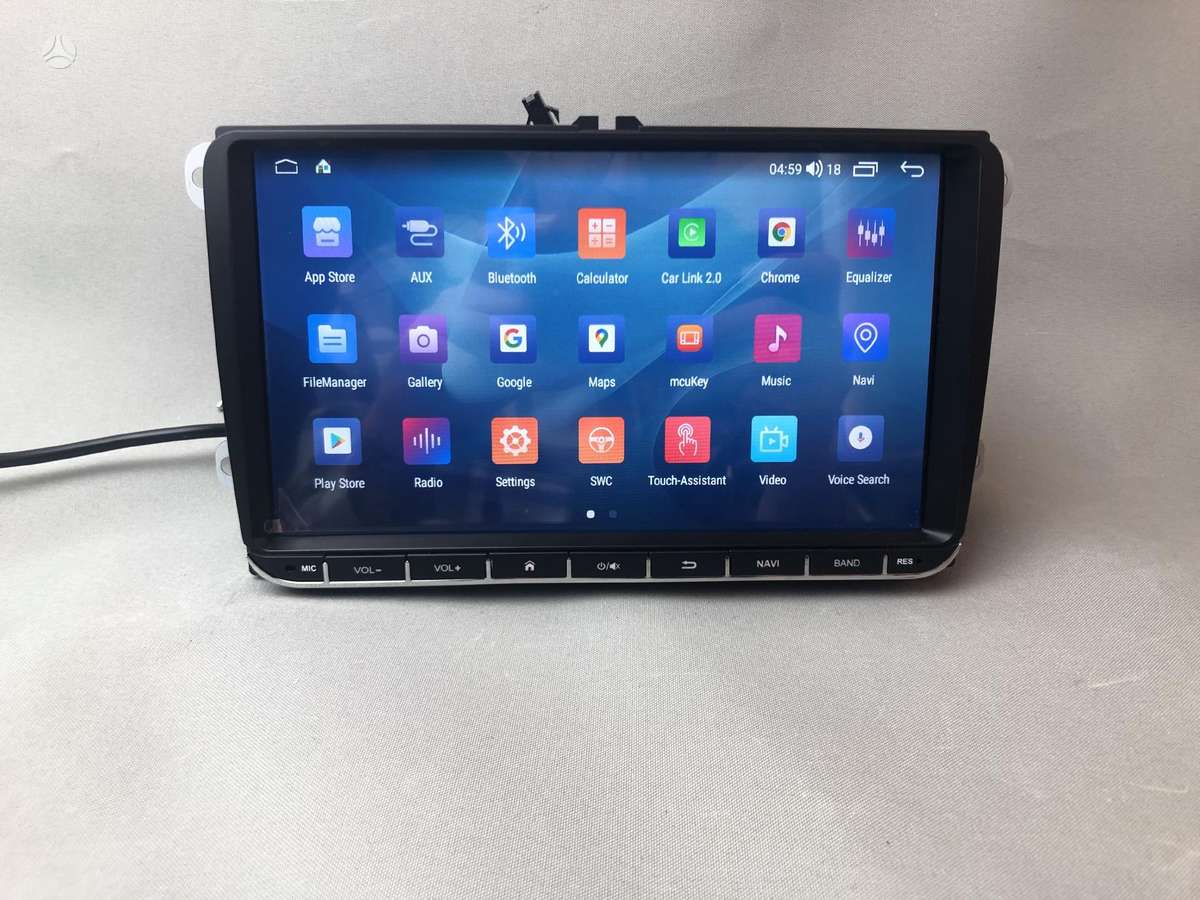 Volkswagen 9inch touchscreen android 13 su carplay/android auto, multimedia and navigation