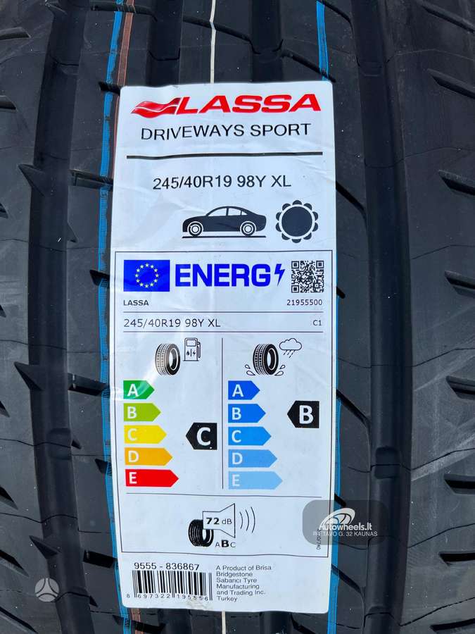 Lassa Driveways Sport, летние 245/40 R19