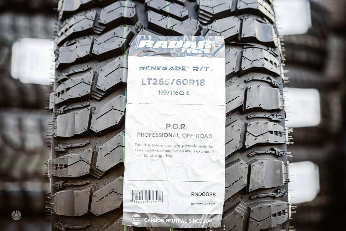 Radar Renegade R/T+, universalios 265/60 R18