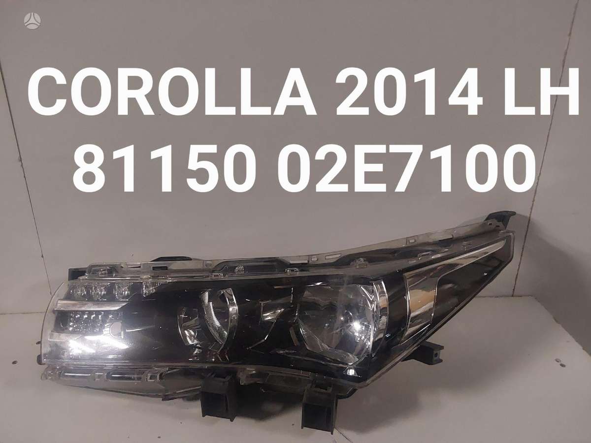 Toyota Corolla rezerves daļās