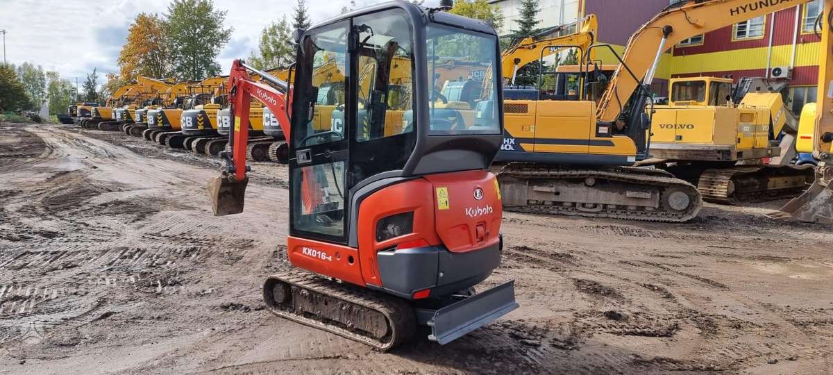 Kubota KX 016-4, mini ekskavatoriai