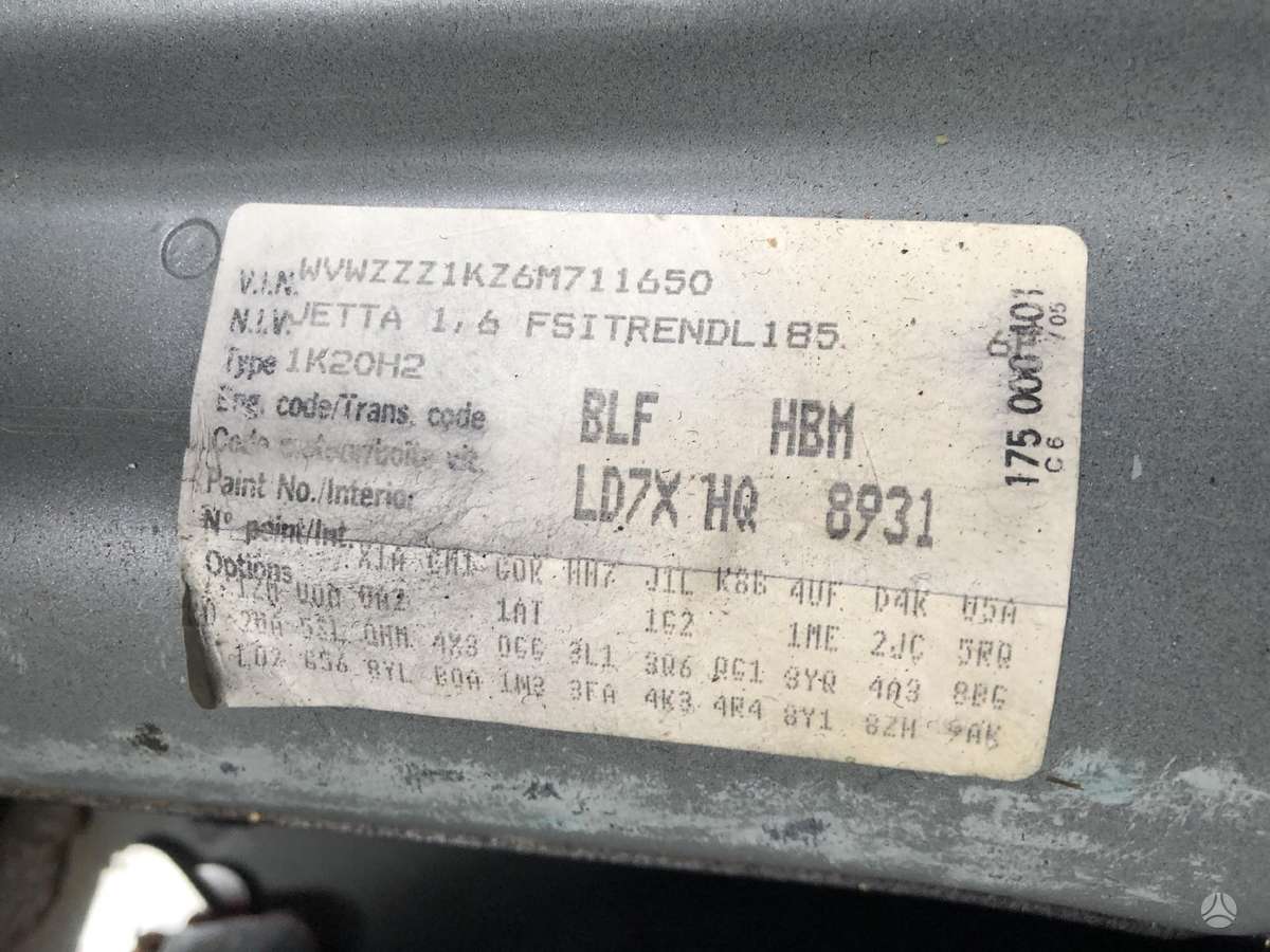 Volkswagen Jetta dalimis