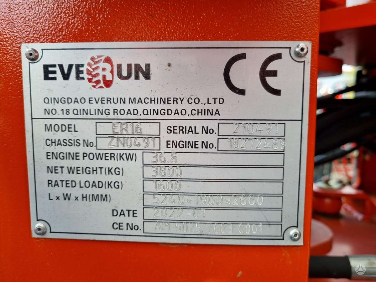 EVERUN ER16, self-propelled loaders