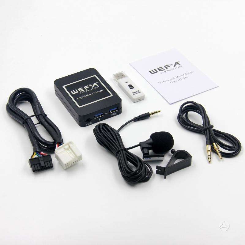 -Kita- WEFA, USB, Bluetooth, AUX, SD adapteriai automagnetoloms, мультимедиa