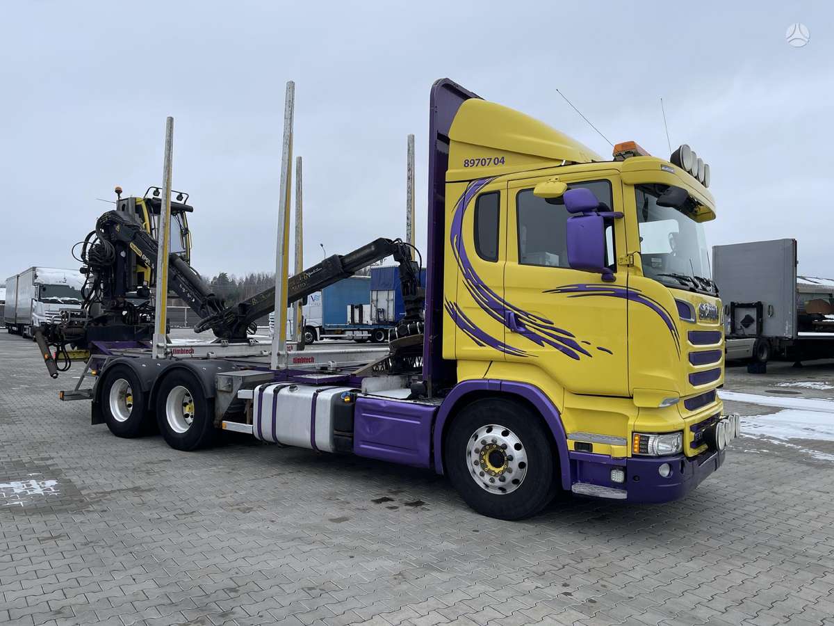 Scania R580 6x4, timber trucks