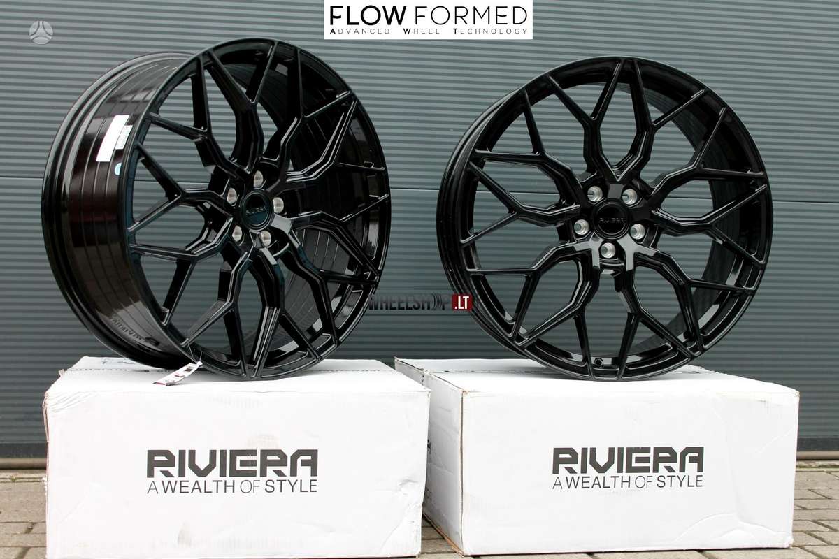RIVIERA RF108 Gloss Black Flow Formed, light alloy, R23