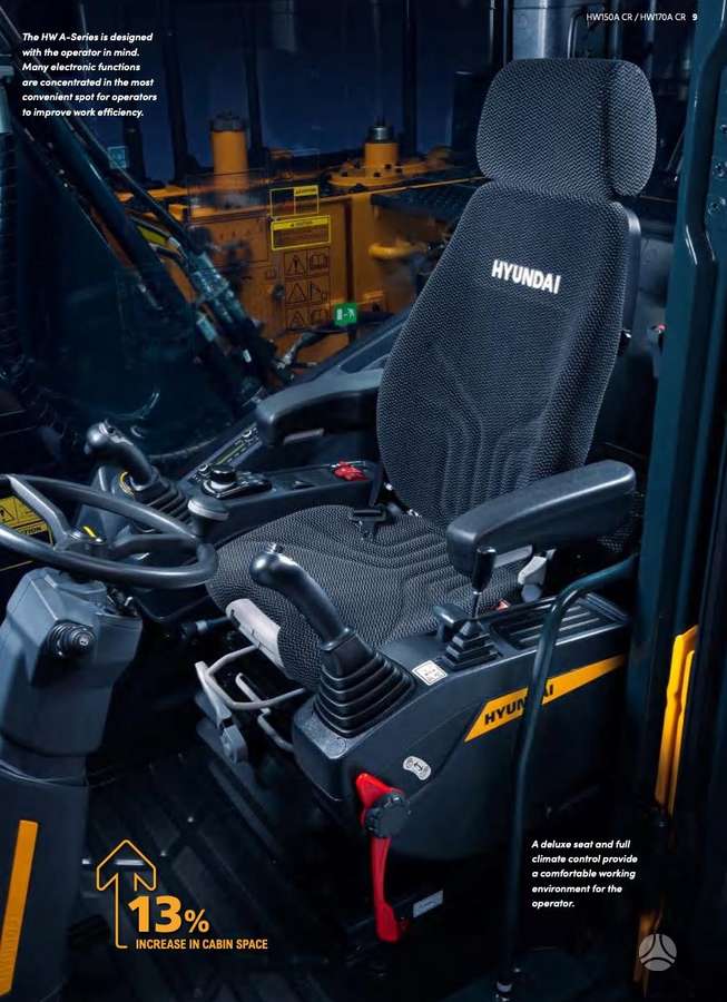 Hyundai HW160A, ekskavatoriai