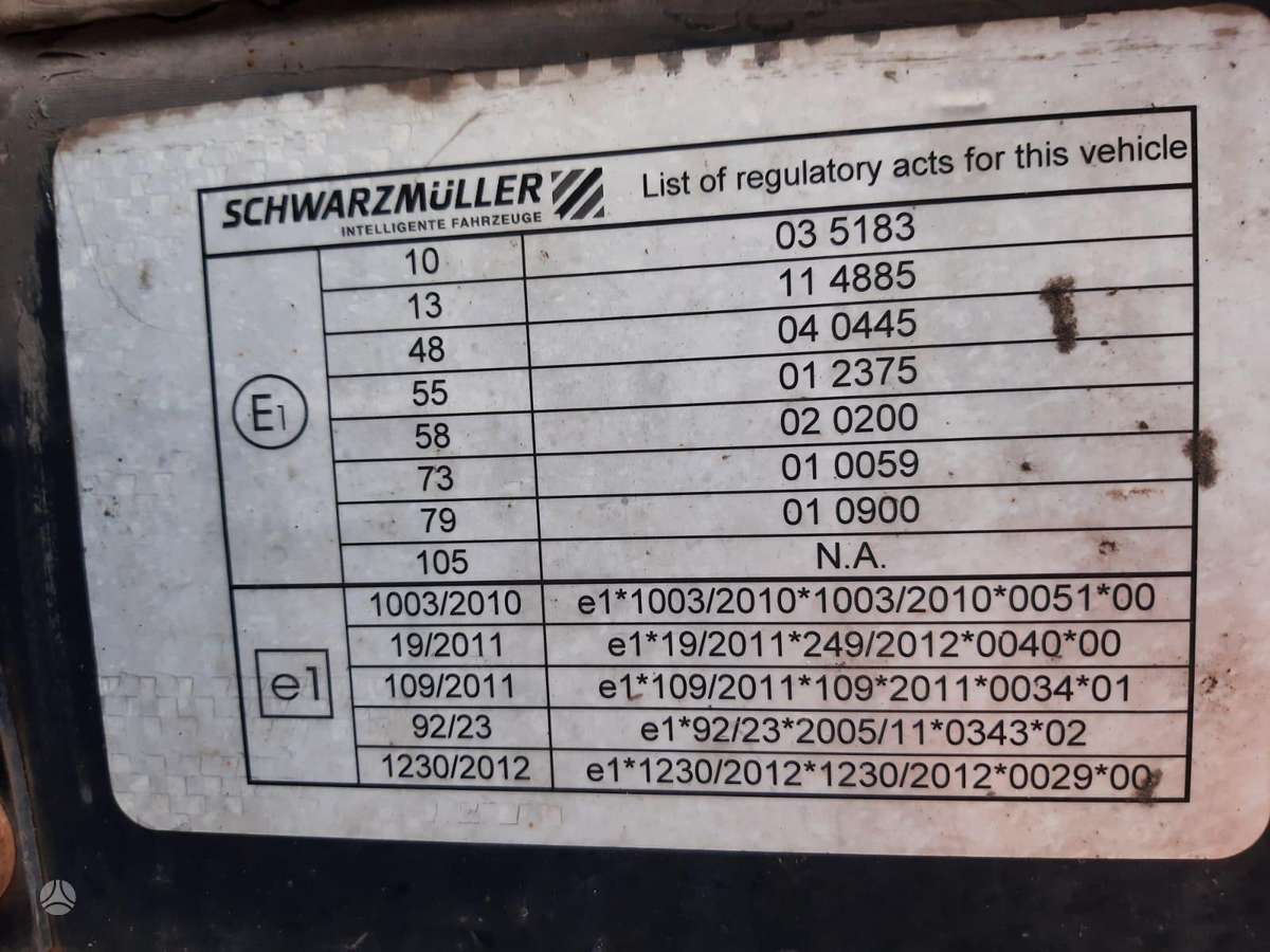Schwarzmüller Tele 6m, платформы