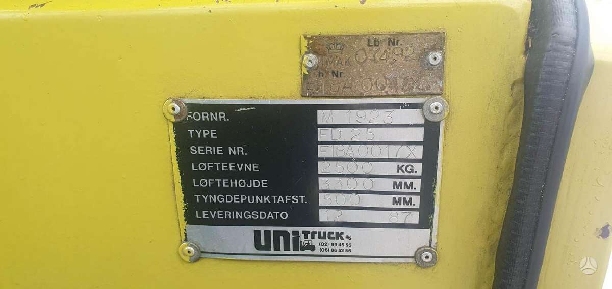 Mitsubishi FD25, forklifts