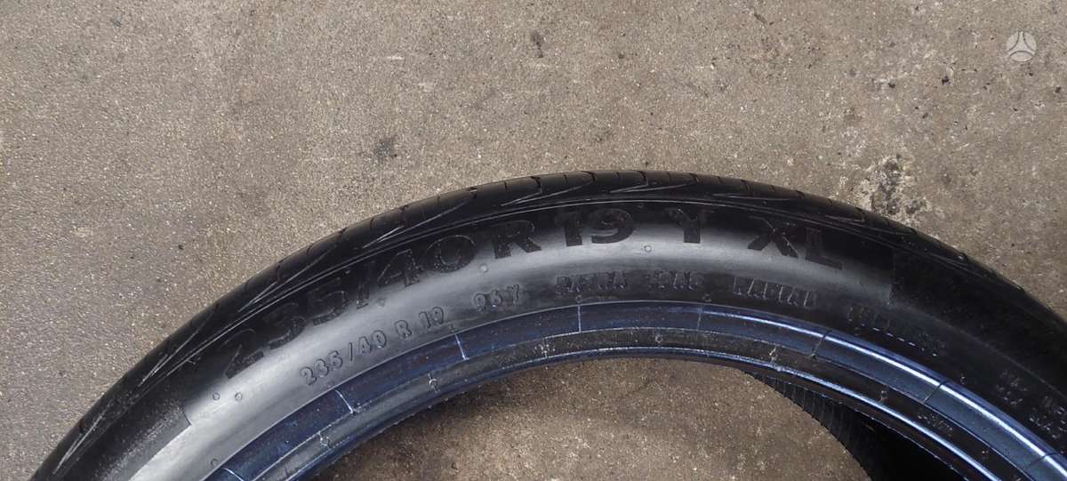 Continental, summer 235/40 R19