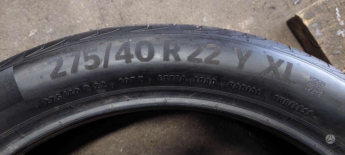 Continental, vasarinės 275/40 R22