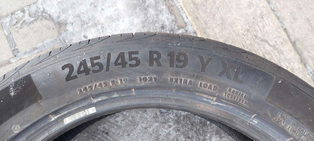 Continental, vasarinės 245/45 R19