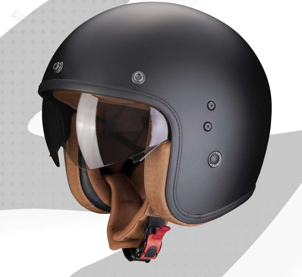 Scorpion BELFAST EVO black matt moto ša, open-face
