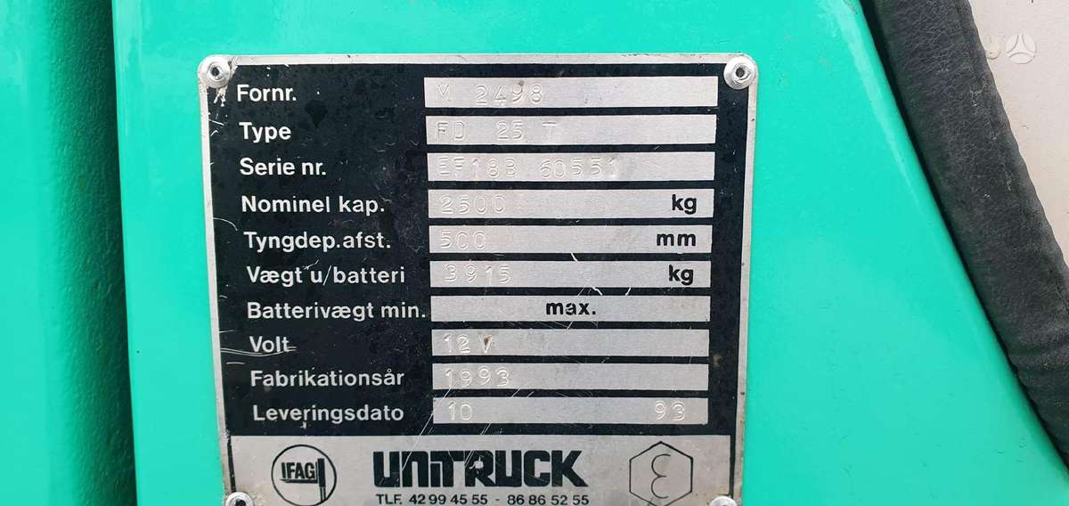 Mitsubishi FD25T, forklifts