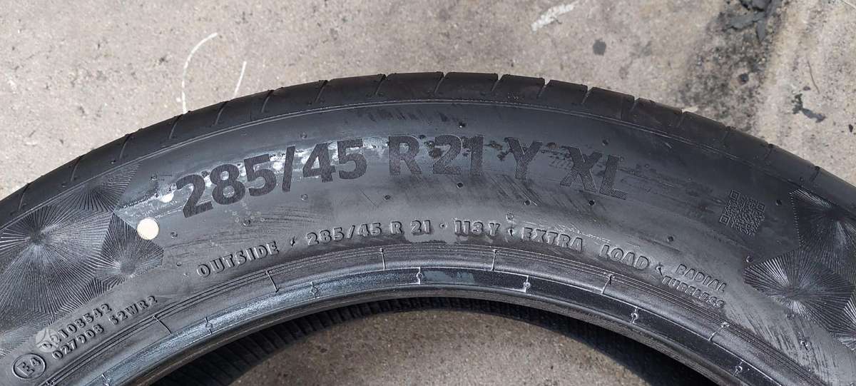 Continental, летние 285/45 R21