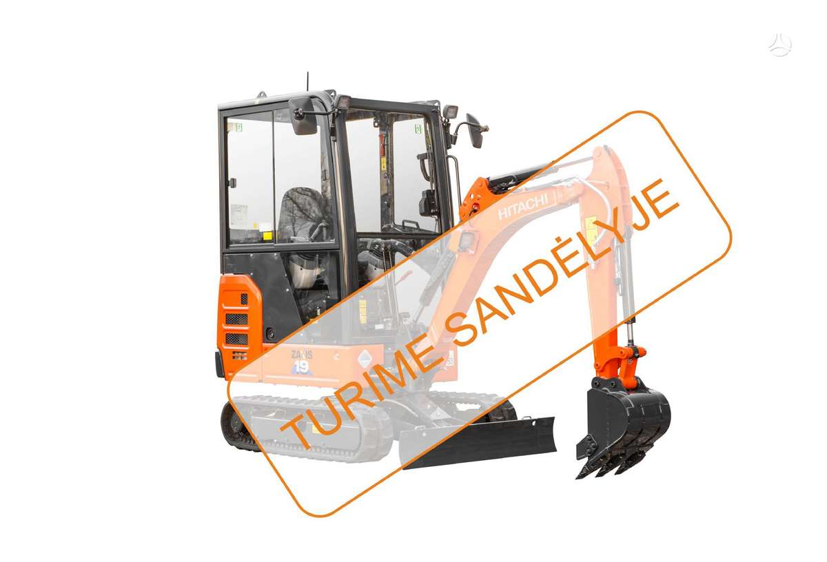 Hitachi ZX19U-6, mini ekskavatoriai