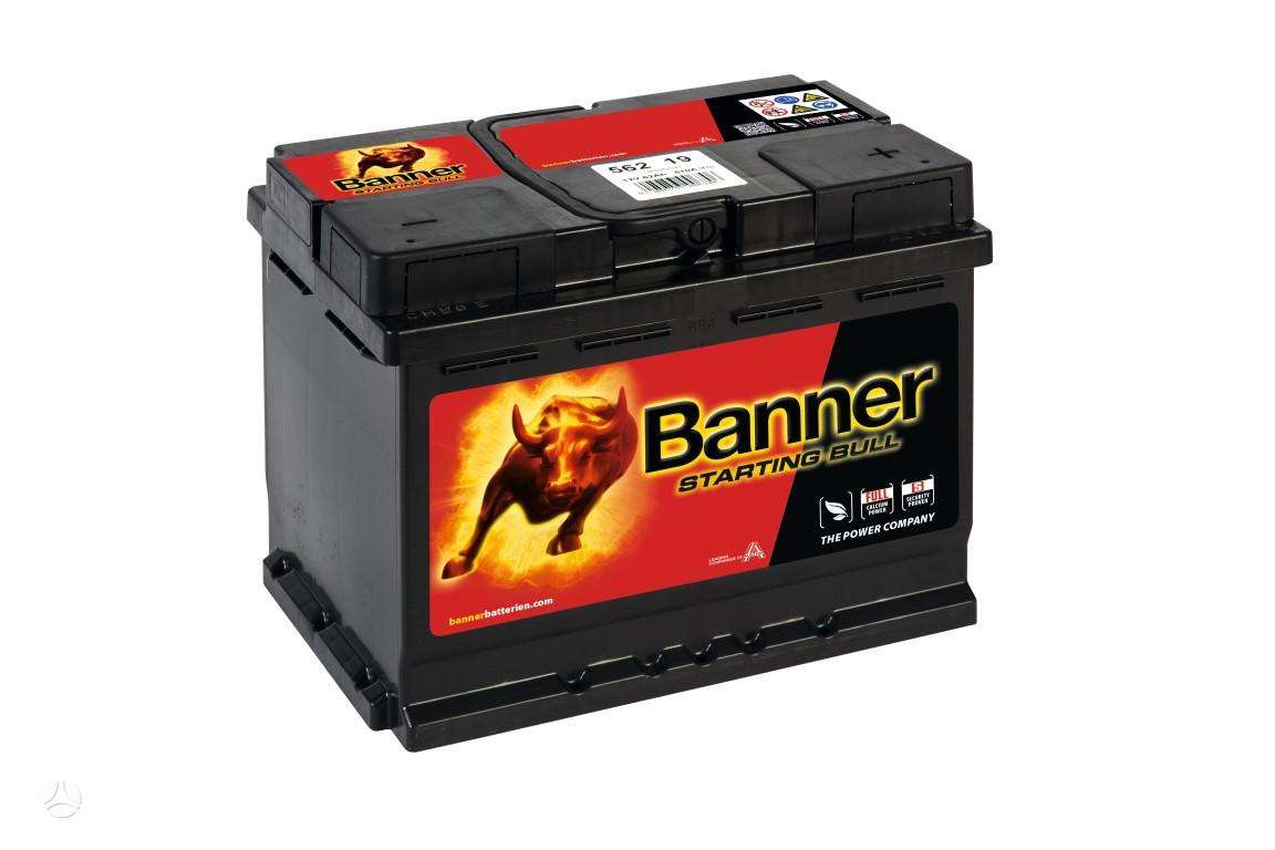 Banner 62Ah 510A 12V Starting Bull akumuliatorius