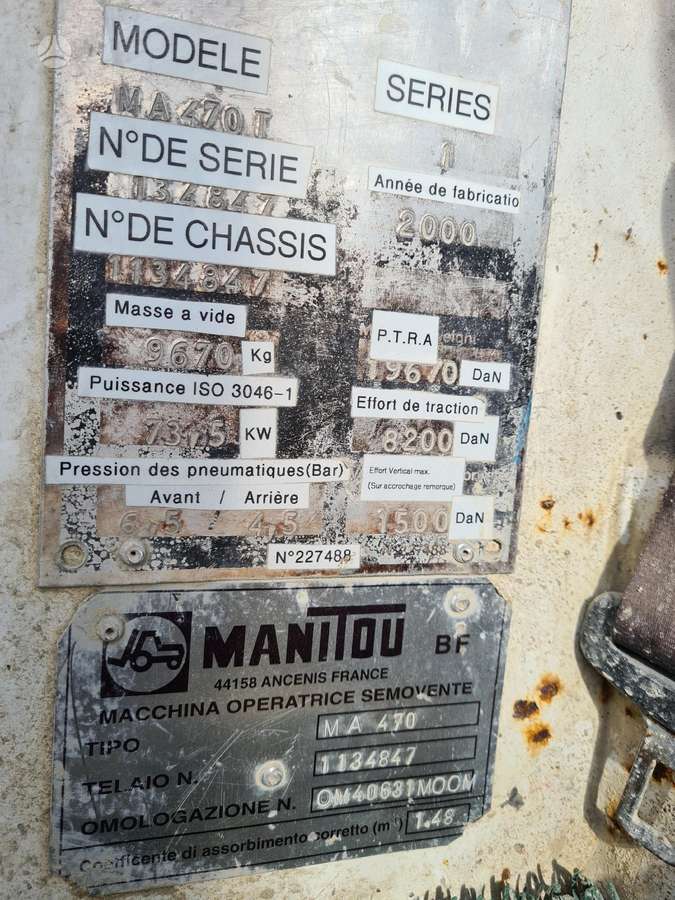 Manitou MA470T, вилочные погрузчики