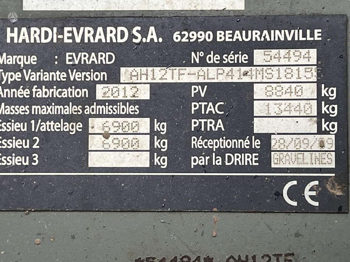 Hardi Evrard Alpha evo, self-propelled sprayers