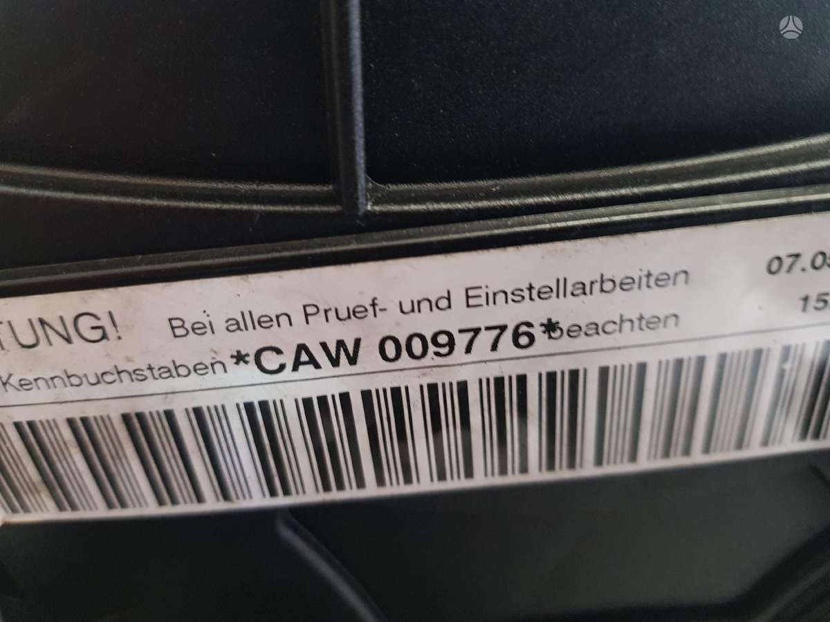 Volkswagen Passat Variklio kodas caw