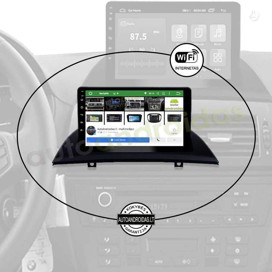 BMW BMW X3 E83 2004-10 Android multimedija GPS/WiFi/USB/9, multimedia and navigation
