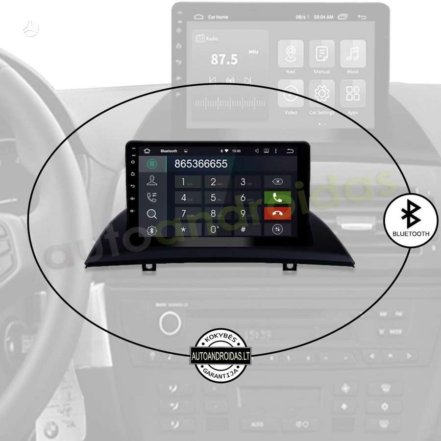 BMW BMW X3 E83 2004-10 Android multimedija GPS/WiFi/USB/9, multimedia and navigation