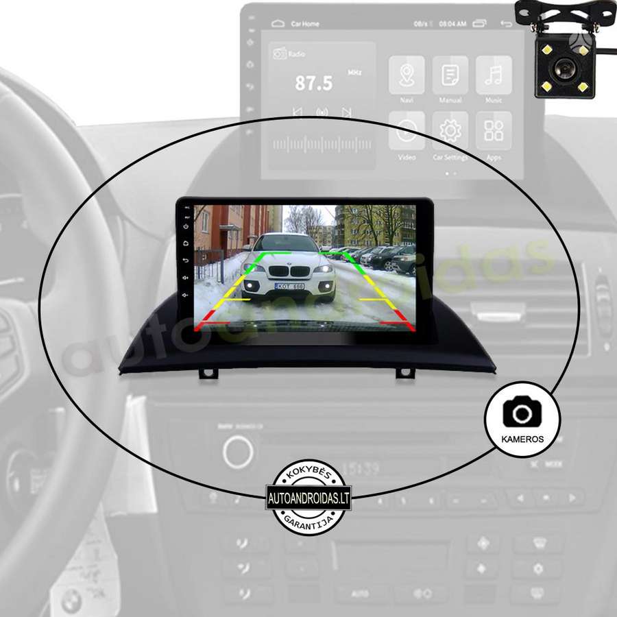 BMW BMW X3 E83 2004-10 Android multimedija GPS/WiFi/USB/9, multimedia and navigation