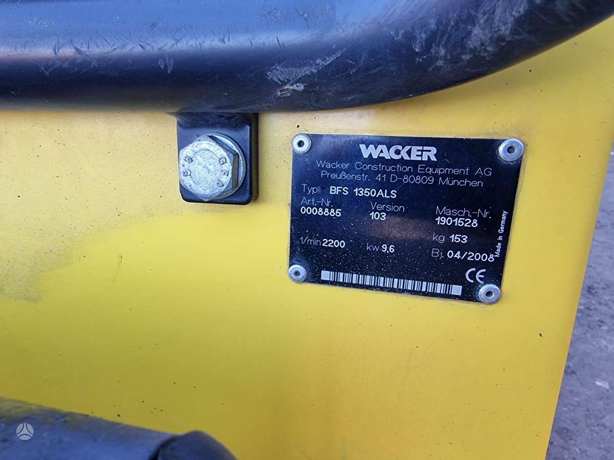 Wacker BFS 1350ALS, saws