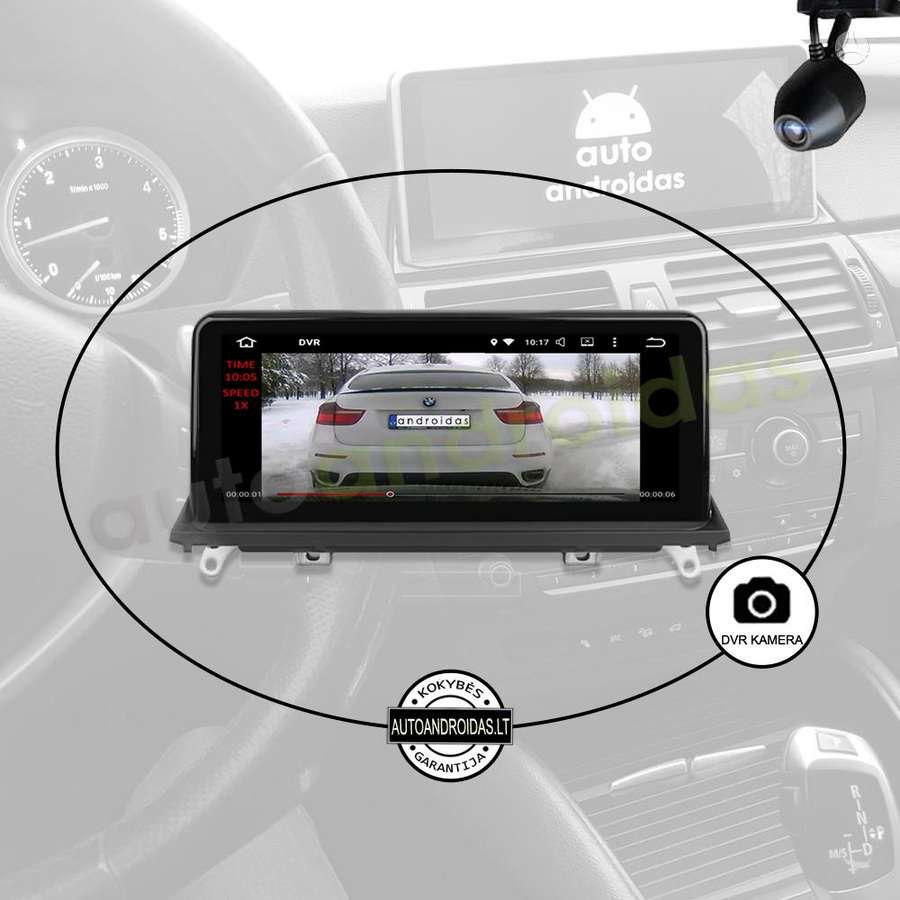 BMW BMW X5 E70, X6 E71 2007-14 Android multimedija USB/GPS/WiFi, multimedia and navigation
