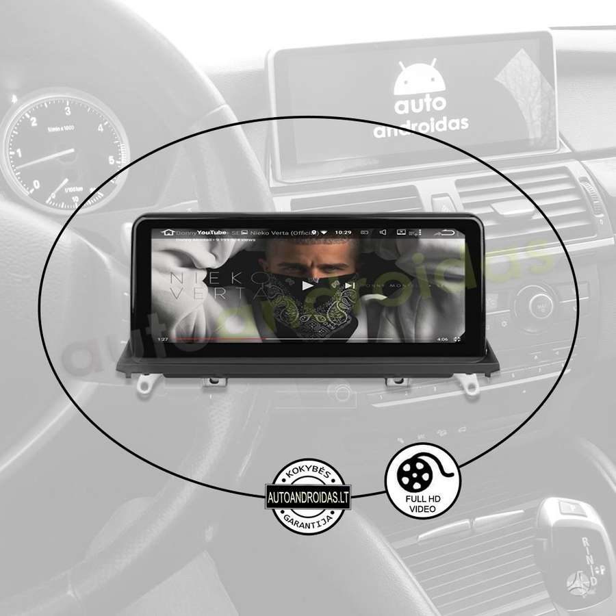 BMW BMW X5 E70, X6 E71 2007-14 Android multimedija USB/GPS/WiFi, multimedia and navigation