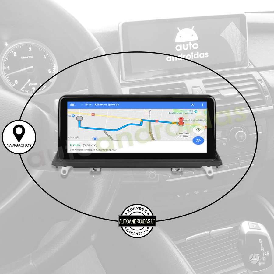 BMW BMW X5 E70, X6 E71 2007-14 Android multimedija USB/GPS/WiFi, multimedia and navigation