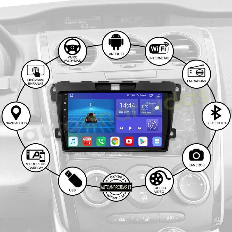 Mazda MAZDA CX7 2008-2015 Android multimedija GPS/WiFi/USB, multimedia and navigation