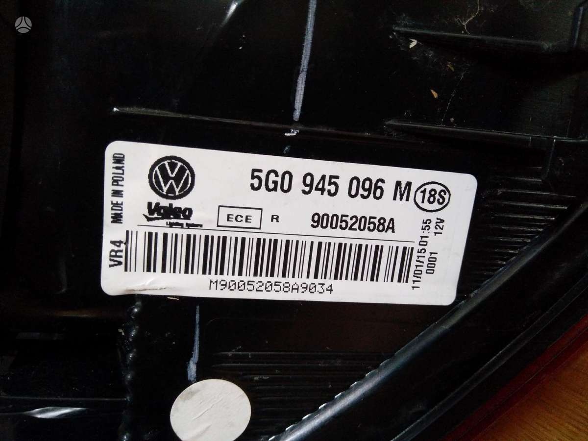 Volkswagen Golf lights, roof rack